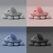 Load image into Gallery viewer, Shark Slippers Warm Fuzzy House Shoes | Detachable Fuzzy Winter Bedroom Slippers