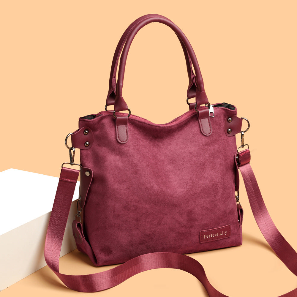 High-Capacity Vintage Tote Bag