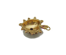 Load image into Gallery viewer, CZ White Enamel Radial Heart Charm, Sku#LX43