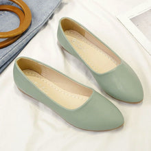 Load image into Gallery viewer, Women's Buckle Block-Heel Loafers | Microfiber Leather Low-Cut Shoes