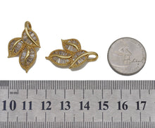 Load image into Gallery viewer, CZ Triple Leaf Charm, Sku#LK627
