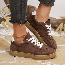 Load image into Gallery viewer, Women's Suede Casual Sneakers - Comfortable Lace-Up Sports Shoes