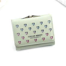 Load image into Gallery viewer, Three-Fold Wallet with Hollowed-Out Heart Design