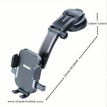 Load image into Gallery viewer, Adjustable Car Phone Holder – Suction Cup Dashboard Mount, Anti-Slip Grip, iPhone &amp; Android