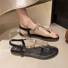 Load image into Gallery viewer, Women's Roman Flat Sandals | Open-Toe Synthetic Leather Everyday Shoes