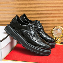 Load image into Gallery viewer, Men's British-Style Glossy Height-Increasing Leather Shoes – Tassel Loafer, Microfiber Upper