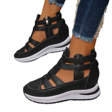 Load image into Gallery viewer, Women's Hollow Out Platform Sandals | Close Toe Velcro Summer Shoes