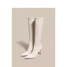 Load image into Gallery viewer, Women's Solid Color Stiletto Over-the-Knee Boots – Pointed Toe Side Zip