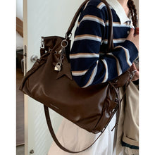 Load image into Gallery viewer, Vintage Biker Underarm Bag for Women - High Capacity PU Leather Crossbody