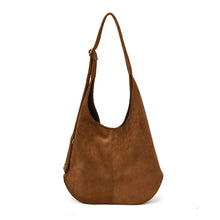 Load image into Gallery viewer, Women's Suede-Texture Bucket Shoulder Bag – Large Capacity Underarm Handbag