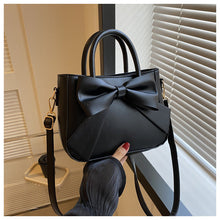Load image into Gallery viewer, Retro Bow Square Crossbody Handbag - PU Leather Small Shoulder Bag for Women