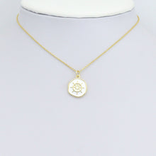 Load image into Gallery viewer, White Enamel Ship Wheel Coin Charm Pendant,Sku#LX871