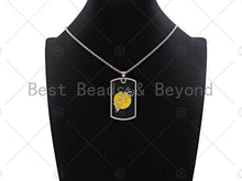 Load image into Gallery viewer, LA Lakers Dog Tag Pendant Chain Necklace, sku#L343