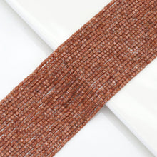 Load image into Gallery viewer, 2x2mm Faceted Cube Goldstone Beads, Sku#U1796