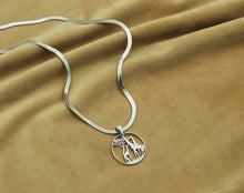 Load image into Gallery viewer, Herringbone chain necklace, M383N