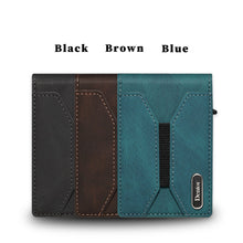 Load image into Gallery viewer, Premium Leather Pop-Up Card Wallet with RFID Protection - Automatic Card Holder