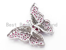 Load image into Gallery viewer, CZ Micro Pave Large Butterfly Pendant, sku#L163