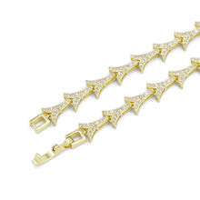 Load image into Gallery viewer, CZ Link Chain Y shape Lariat Long Necklace, Sku#A143