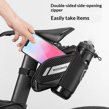 Load image into Gallery viewer, Bicycle Rear Bag – 1.5L Carbon-Look PU Bike Seat Bag for Mountain &amp; Road Cycling