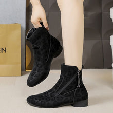 Load image into Gallery viewer, Women's Retro Suede Martin Boots - High-Top Ankle Boots with Flat Heel