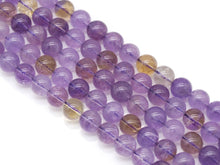 Load image into Gallery viewer, Genuine High Quality Ametrine Round Smooth Beads, Sku#U1396