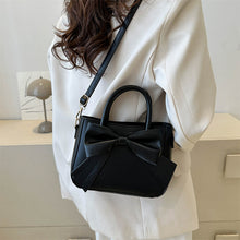 Load image into Gallery viewer, Retro Bow Square Crossbody Handbag - PU Leather Small Shoulder Bag for Women