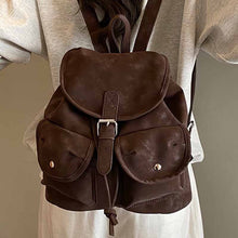 Load image into Gallery viewer, PU Leather Crossbody Bag for Women – Multi-Pocket Flap Shoulder Bag | Black, Khaki, Coffee, Brown