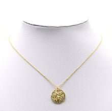 Load image into Gallery viewer, Gold CZ Bee Honeycomb On Round Coin Charm, Sku#LX89