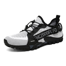 Load image into Gallery viewer, Men's Flyknit Hiking Shoes – Lightweight Non-Slip Outdoor Sneakers with Elastic Closure