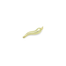 Load image into Gallery viewer, Clear CZ Gold Chili Shape Charm Pendant, Sku#LK1043