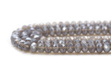 Load image into Gallery viewer, Mystic Natural Gray Agate Rondelle Faceted Beads, Sku#UA267