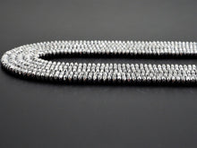 Load image into Gallery viewer, Quality Natural Silver Hematite beads,Rondelle Faceted Beads, Sku#S116