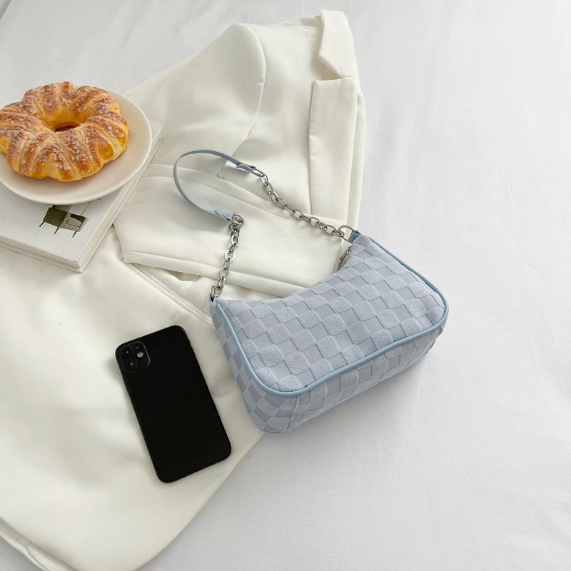 Korean Canvas Plush Crossbody Bag - Women's Trendy Square Shoulder Bag with Zipper Pocket
