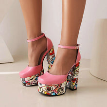 Load image into Gallery viewer, Women's Waterproof Platform Sandals - Chunky Heel Super High Heels - Sarah Express