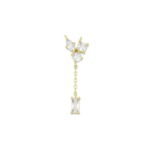 Load image into Gallery viewer, CZ Oval Square Round Rectangle Connector Charm Pendant, Sku#LK1091
