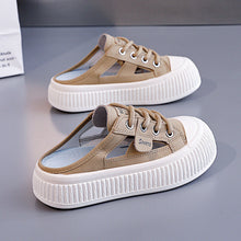 Load image into Gallery viewer, Women's Cutout Slide Sneakers | Breathable Lightweight Platform Half-Slippers