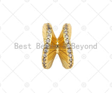 Load image into Gallery viewer, Gold  Silver  CZ  Wheel Shape Pendant/Charm, SKU#323