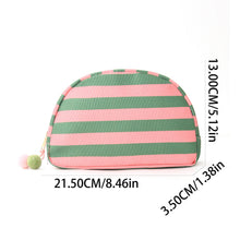 Load image into Gallery viewer, Striped Fashionable Shell-Shaped Makeup Bag