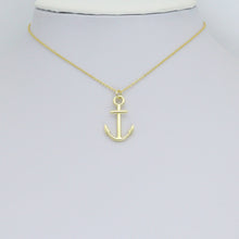 Load image into Gallery viewer, Gold Anchor Charm Pendant, Sku#LK1151