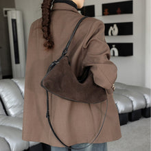 Load image into Gallery viewer, Genuine Leather Crossbody Bag for Women - Premium Suede &amp; Cowhide Shoulder Bag