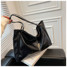 Load image into Gallery viewer, Women's Vintage Tote Bag - Large Capacity PU Leather Shoulder Handbag for Daily Use