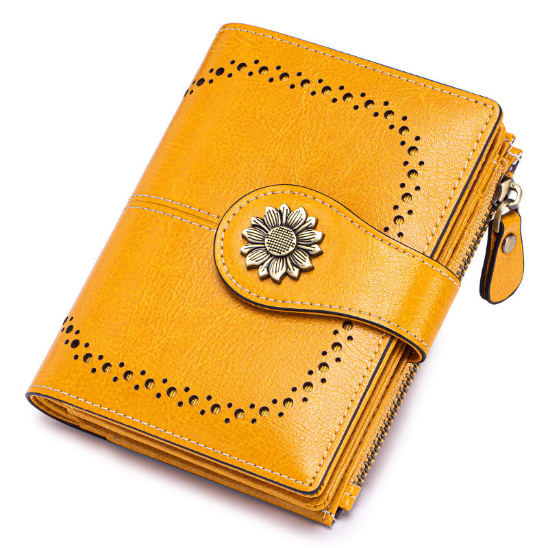 Anti-Theft RFID Blocking Leather Card Holder Wallet