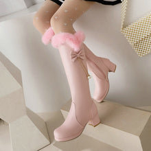 Load image into Gallery viewer, Women's Over-The-Knee Boots | Fleece-Lined Chunky Heel Winter Boots | Sarah Express
