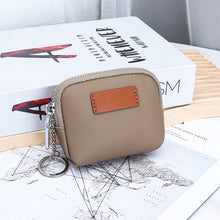 Load image into Gallery viewer, Mini Genuine Leather Wallet for Women – Slim Compact Bifold Card Holder