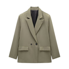 Load image into Gallery viewer, Summer Casual Relaxed-fit Double-breasted Blazer