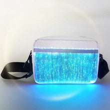 Load image into Gallery viewer, LED Luminous Shoulder Bag - Colorful Light-Up Crossbody with Shooting Stars Pattern