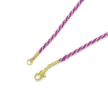 Load image into Gallery viewer, Fuchsia Purple String necklace, FH241
