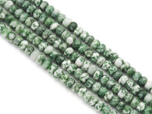 Load image into Gallery viewer, Genuine Blue Dot Stone Rondelle Smooth Beads, 4x6mm, Sku#U1409
