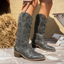 Load image into Gallery viewer, Embroidered Knight Boots for Women