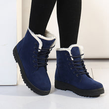 Load image into Gallery viewer, Women's Warm Plush Snow Boots | Cozy Ankle Boots with Rubber Sole
